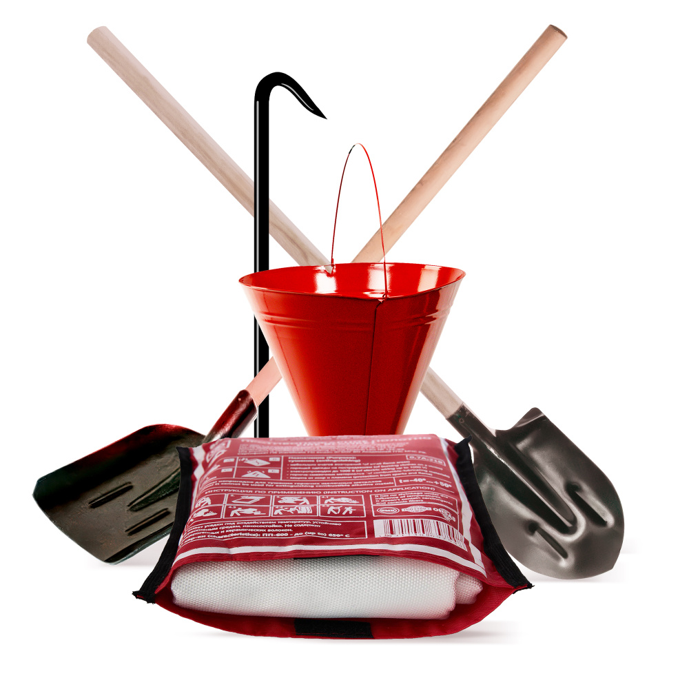 Комплект инвентаря ЩП-B (лом, ведро, покрывало, 2 лопаты)