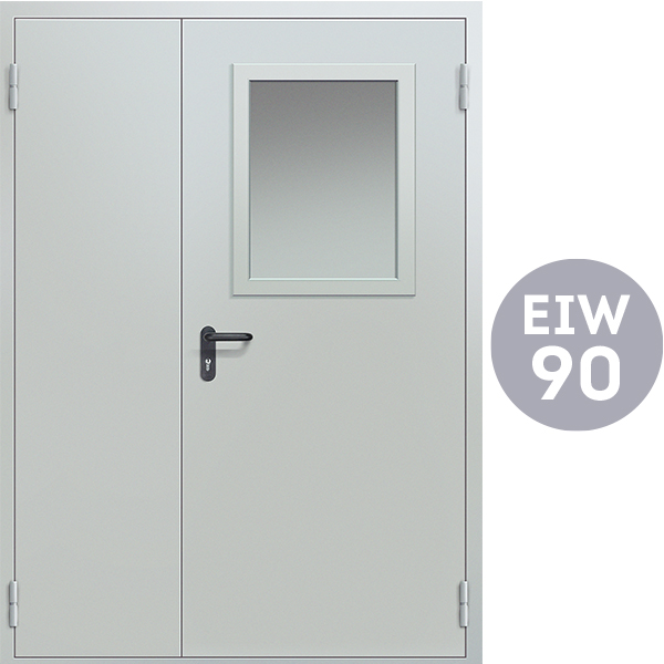 ДПМ-02 Противопожарная металлическая дверь EIW-90 двупольная