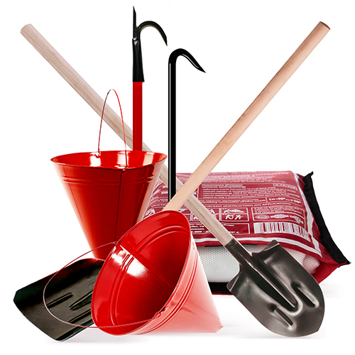 Комплект инвентаря ЩП-А (лом, багор, 2 ведра, покрывало, 2 лопаты)