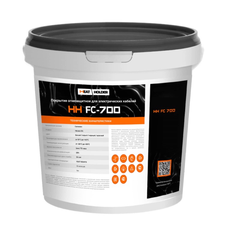 Покрытие огнезащитное терморасширяющееся для электрических кабелей HH FC-700 (20 кг)